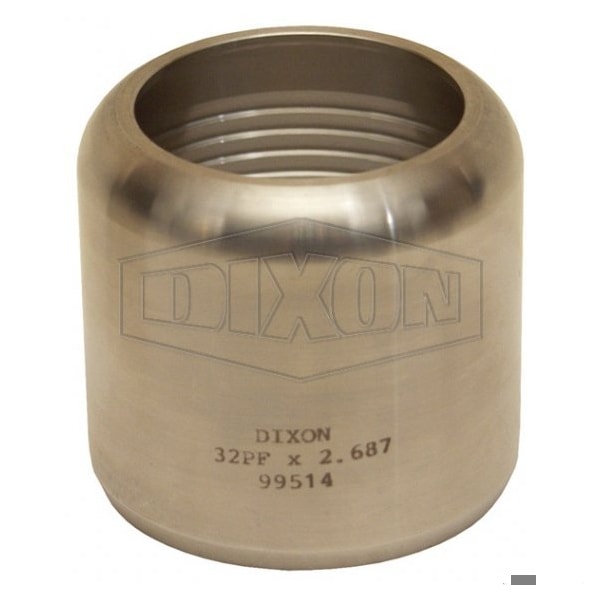 Internal Expansion Sanitary Flow Chief Ferrule, 2-1/2 ID x 3-28/64 to 3-31/64 OD in Nominal, 304 SS